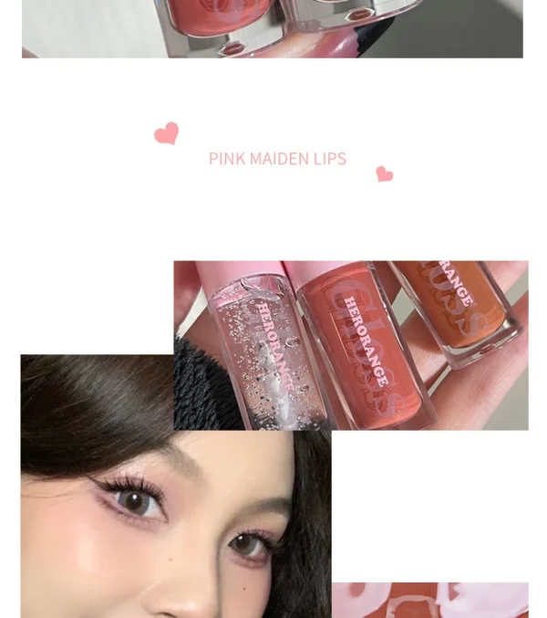 Water Light Lip Gloss Moisturizing Transparent Jelly Mirror Lip Glaze - Image 9